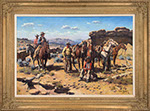 Carl Oscar Borg - Navajo Elder. Oil on canvas.
