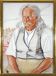 Winold Reiss - Hans Thompson, Pioneer. Pastel on Whatman color board.