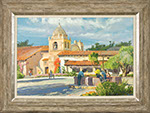 Conrad Schwiering - Carmel Mission. Oil on canvas painting.